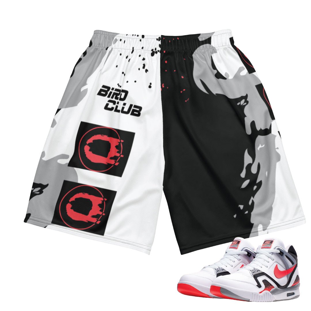 Tech Challenge 2 "Hot Lava" Mesh Shorts - Sneaker Tees to match Air Jordan Sneakers