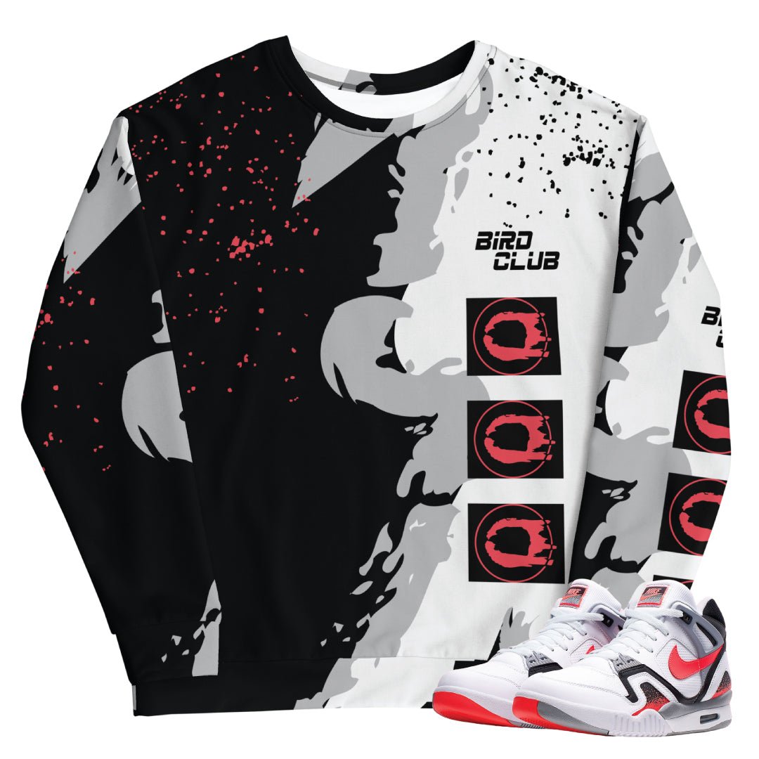 Air Tech Challenge 2 "Hot Lava" Retro Sweatshirt - Sneaker Tees to match Air Jordan Sneakers