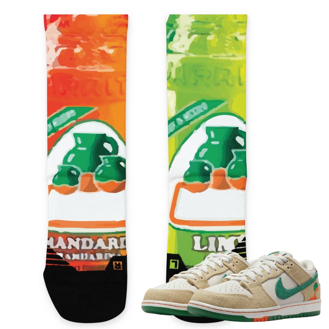 Jarritos DUNK SB Socks - Sneaker Tees to match Air Jordan Sneakers