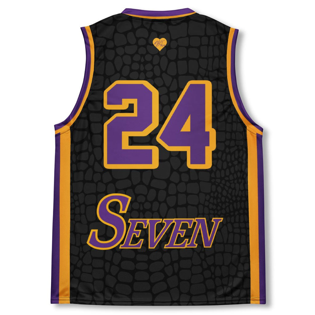 Black Mamba "Domin8 24/7" Basketball Jersey - Sneaker Tees to match Air Jordan Sneakers