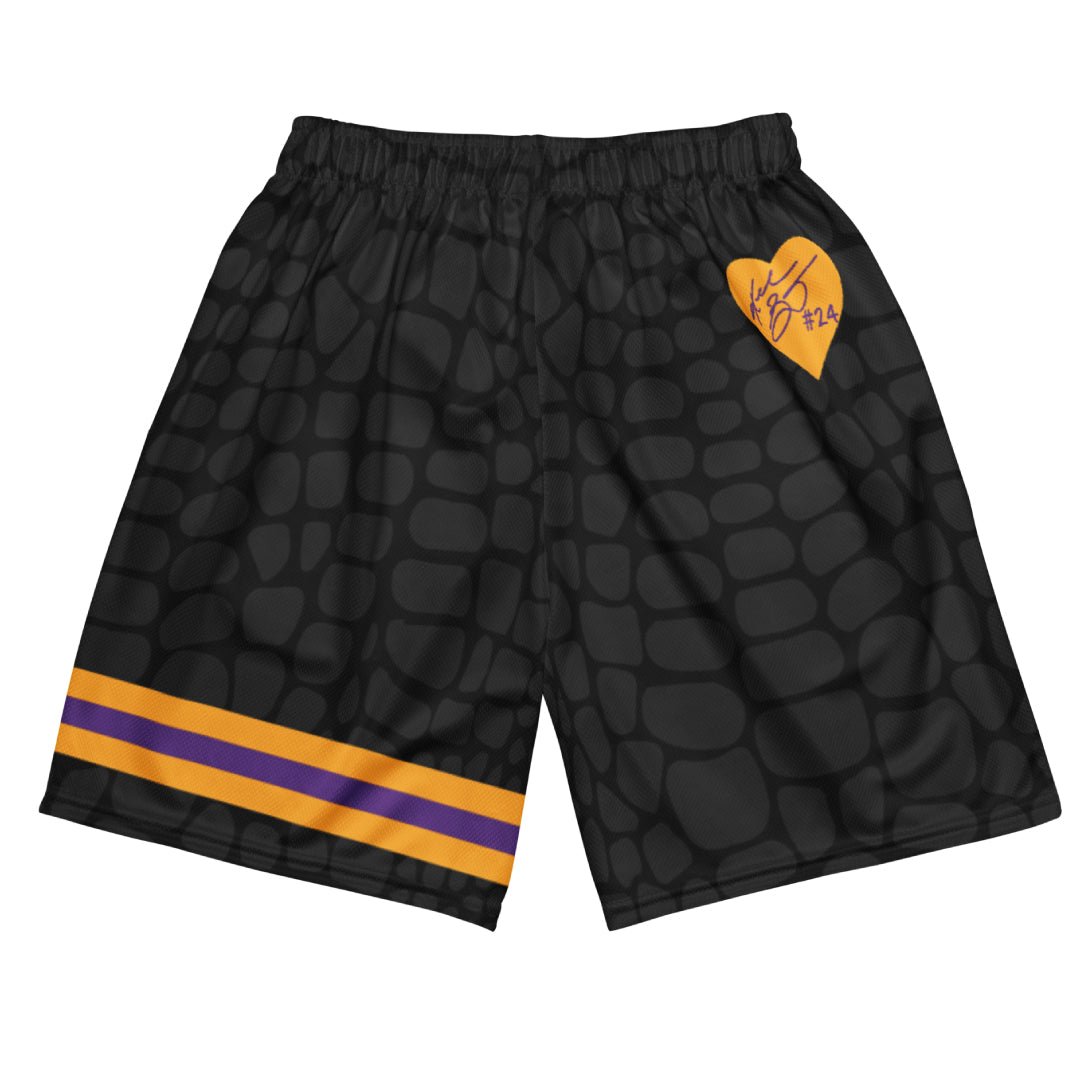Black Mamba "Domin8 24/7" Basketball Mesh Shorts - Sneaker Tees to match Air Jordan Sneakers