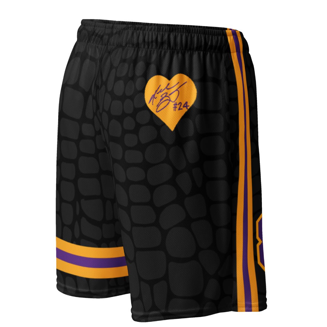Black Mamba "Domin8 24/7" Basketball Mesh Shorts - Sneaker Tees to match Air Jordan Sneakers