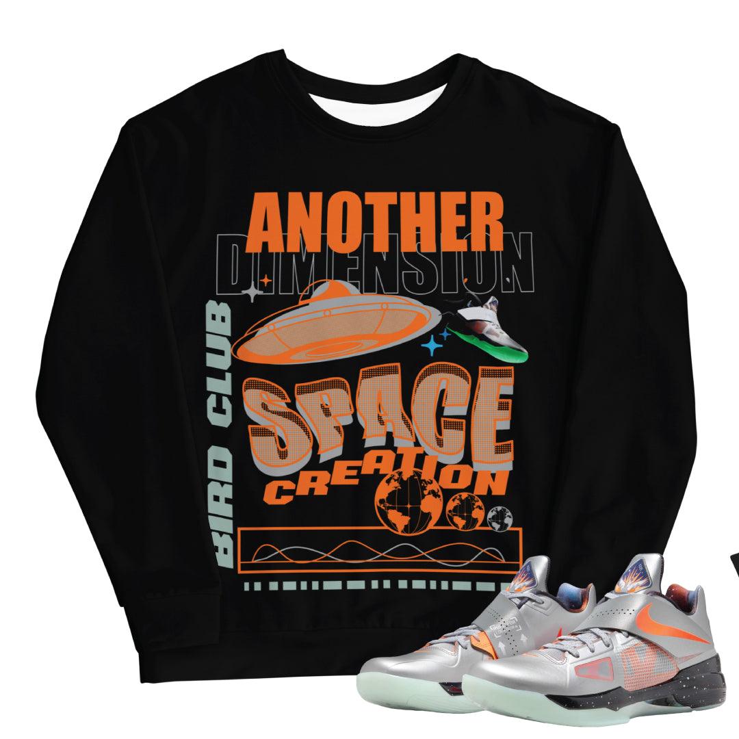 KD 4 Galaxy "Another Space Creation" Sweatshirt - Sneaker Tees to match Air Jordan Sneakers