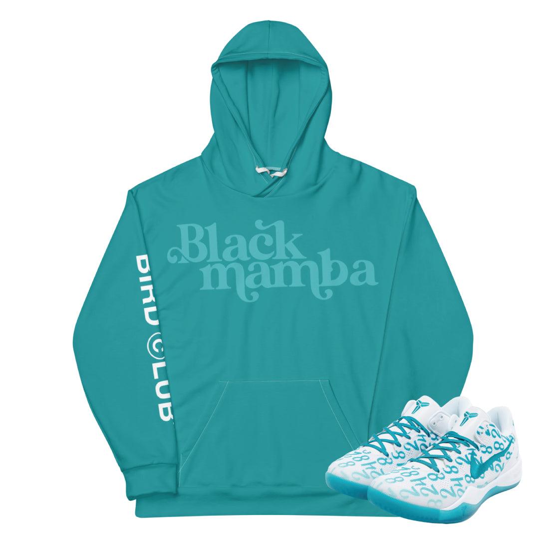 Kobe Protro 8 "Radiant Emerald" Black Mamba Hoodie - Sneaker Tees to match Air Jordan Sneakers