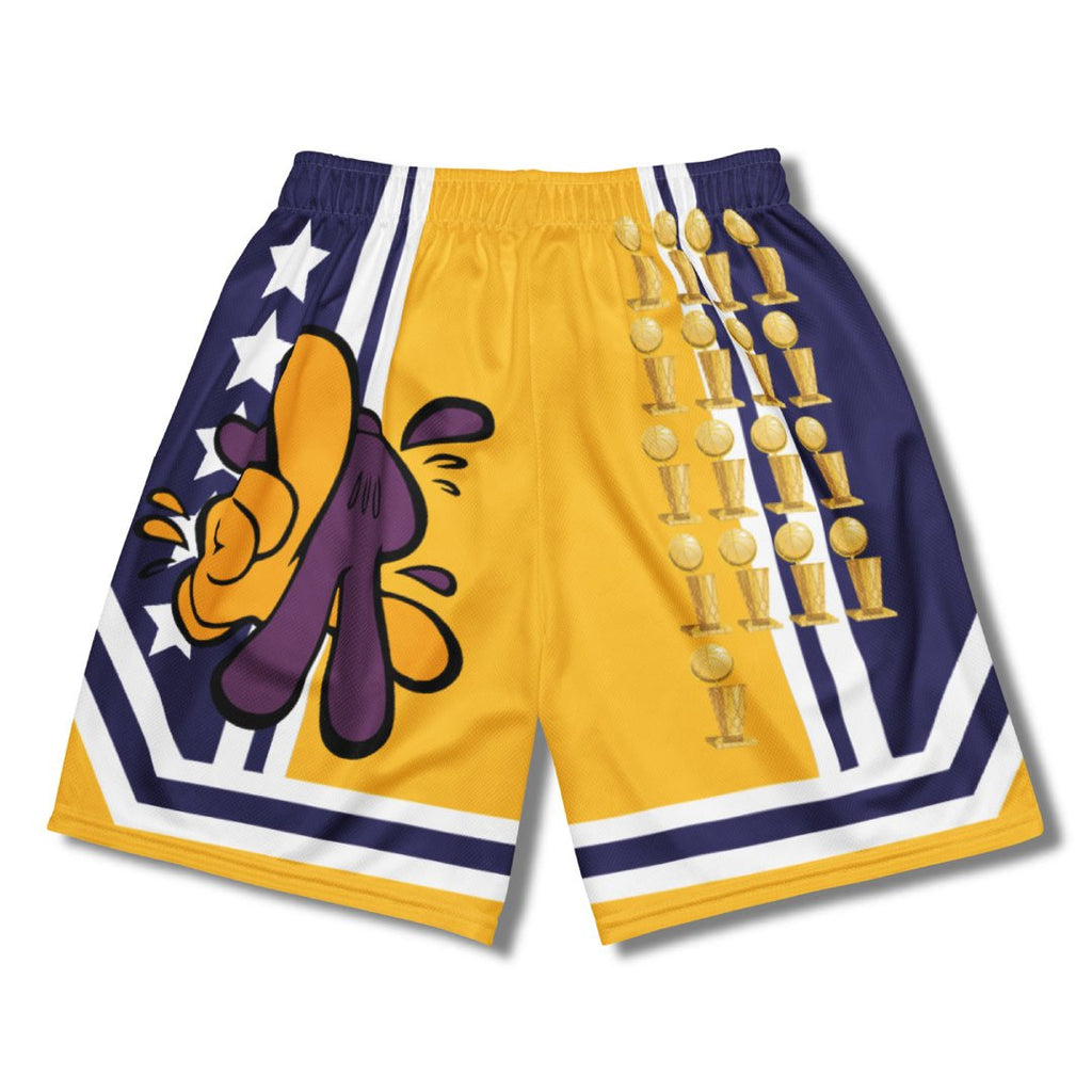 LA LA Land Los Angeles Basketball Mesh Shorts - Sneaker Tees to match Air Jordan Sneakers