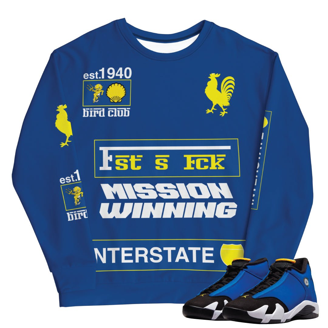 Retro 14 Laney Sweatshirt - Sneaker Tees to match Air Jordan Sneakers
