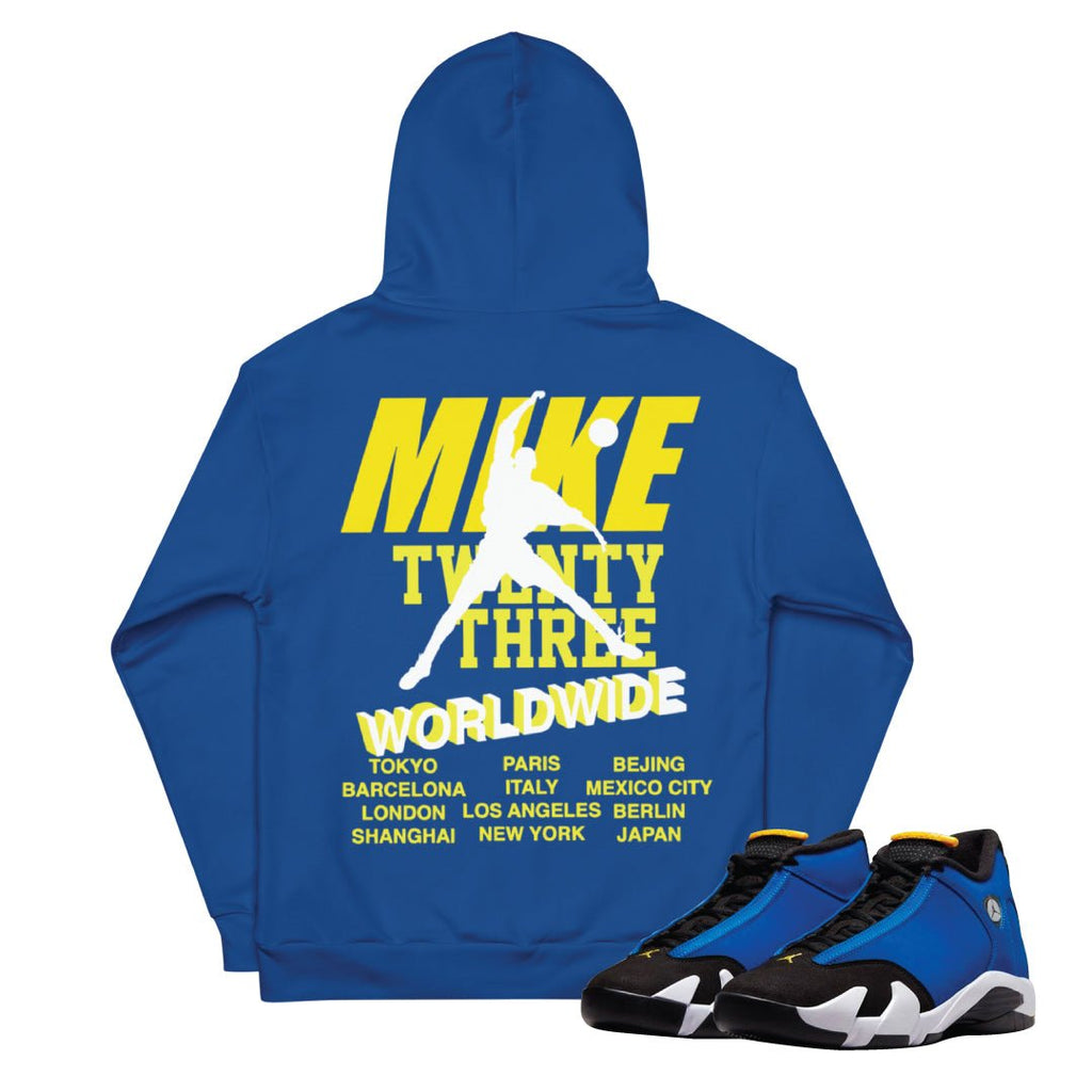 Retro 14 Laney Mike Hoodie - Sneaker Tees to match Air Jordan Sneakers