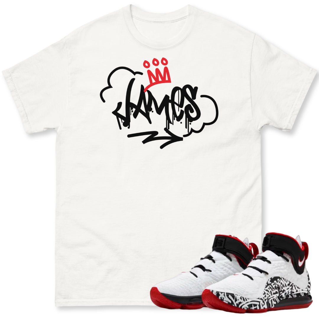 LEBRON 4 GRAFFITI SHIRT - Sneaker Tees to match Air Jordan Sneakers