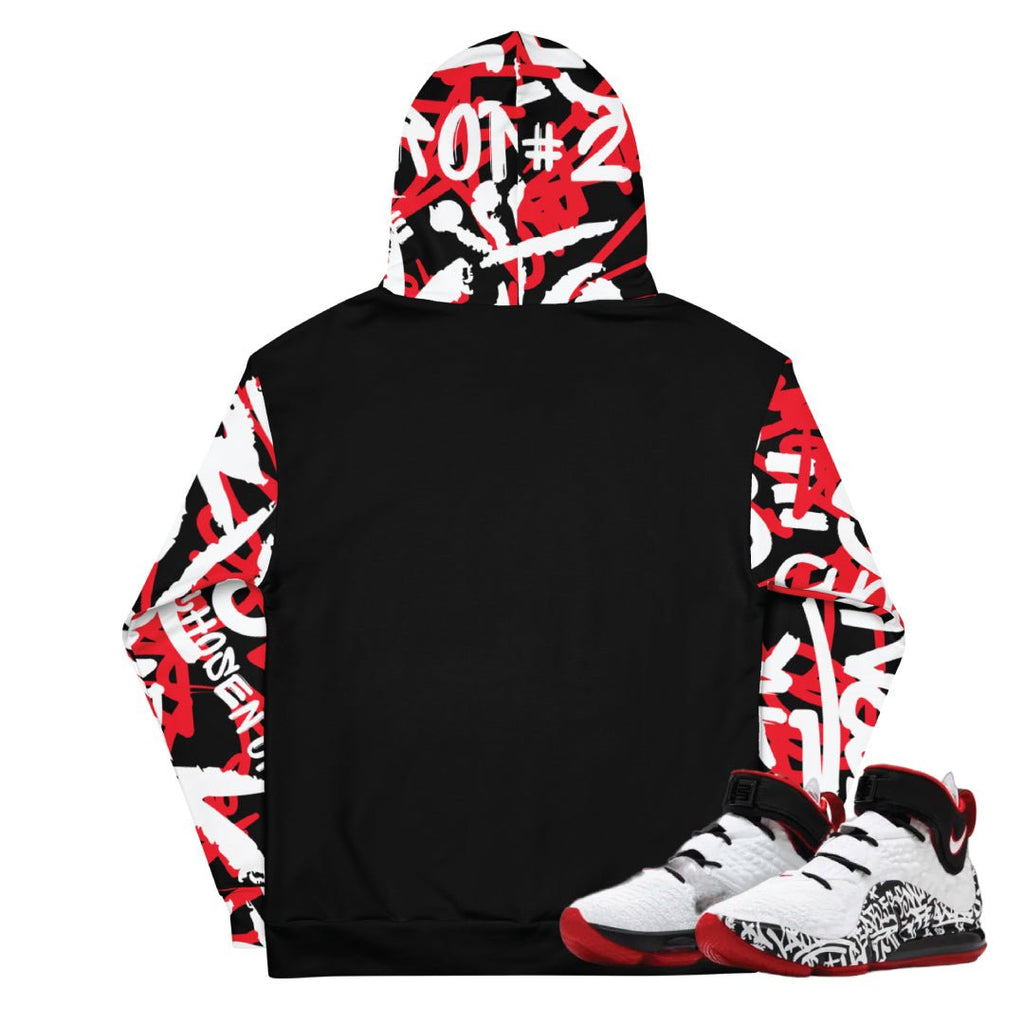 LEBRON 4 GRAFFITI TATTOO HOODIE - Sneaker Tees to match Air Jordan Sneakers