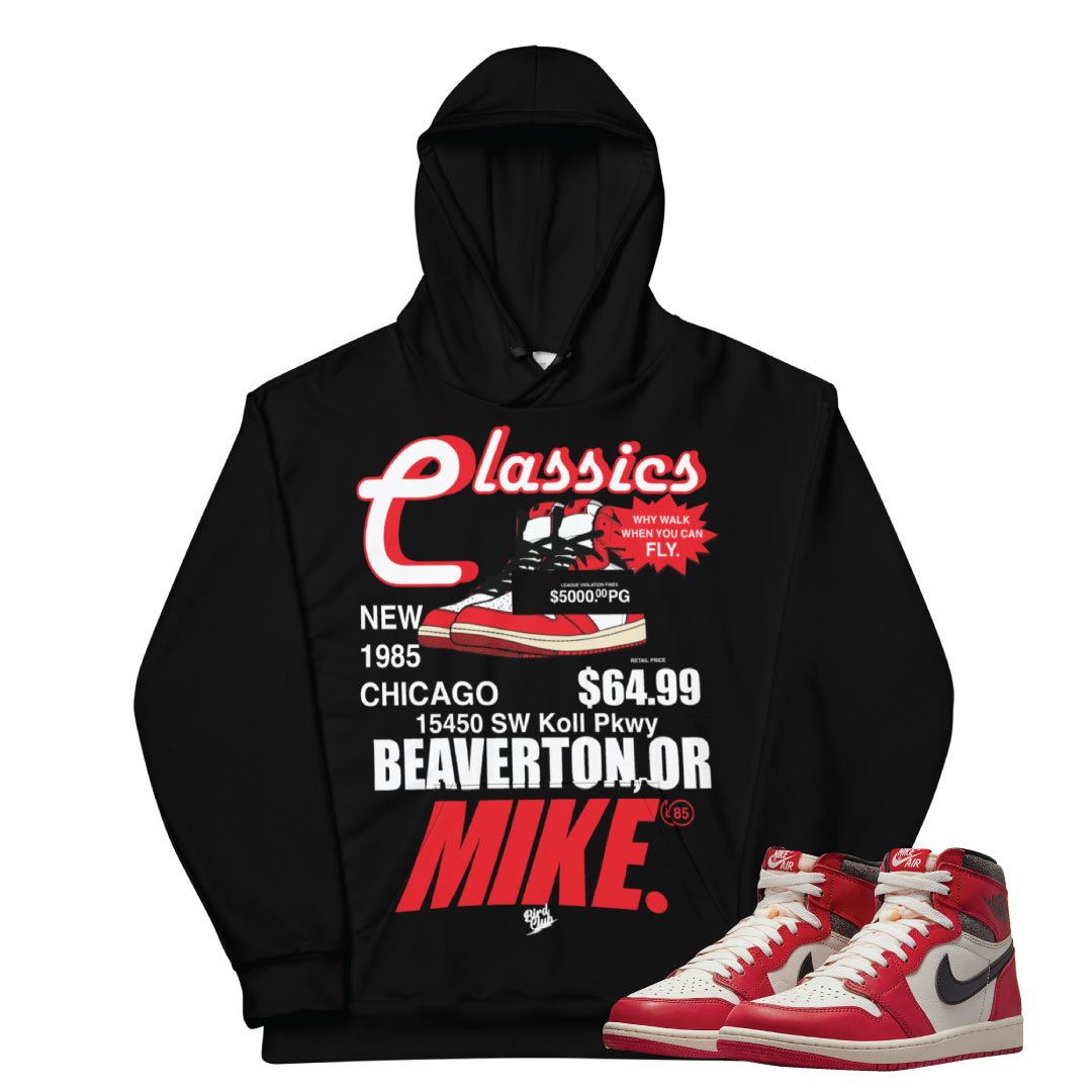 Retro 1 "Lost & Found" Hoodie - Sneaker Tees to match Air Jordan Sneakers