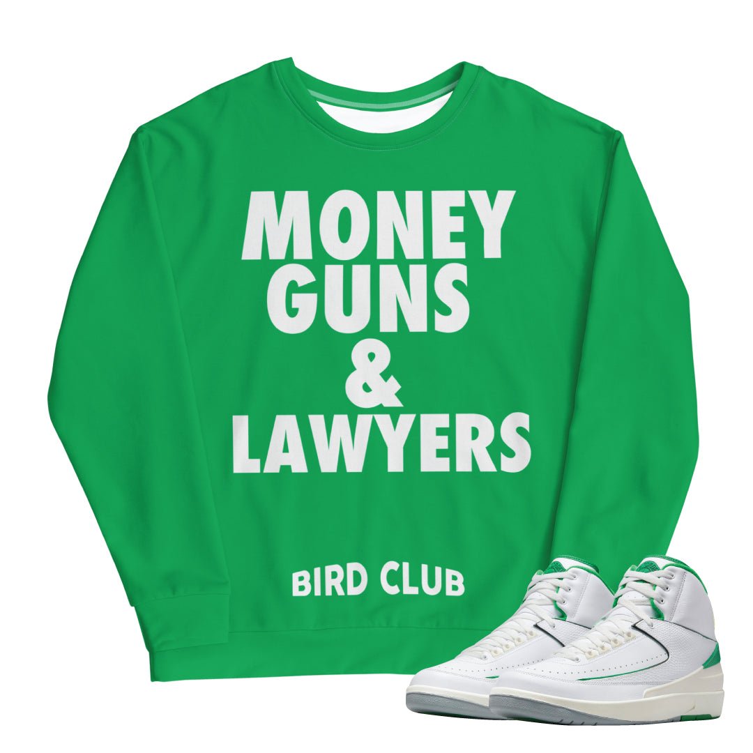 Retro 2 Lucky Green Sweatshirt - Sneaker Tees to match Air Jordan Sneakers