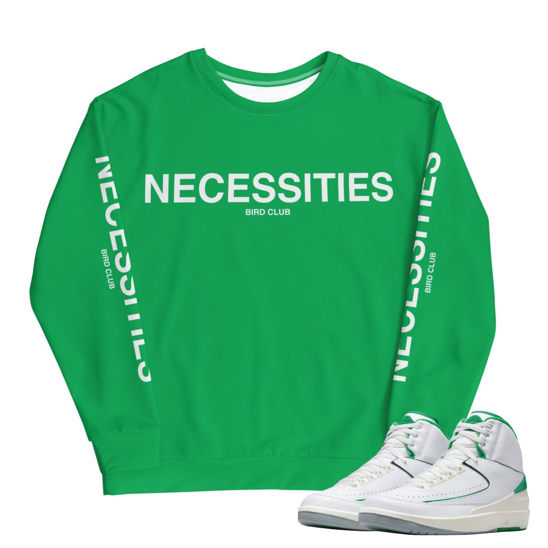Retro 2 Lucky Green Sweatshirt - Sneaker Tees to match Air Jordan Sneakers