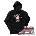 Retro 1 OG "Mauve" Winner's Only Hoodie - Sneaker Tees to match Air Jordan Sneakers