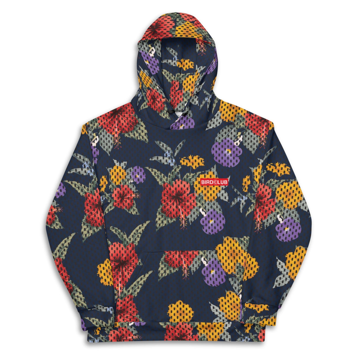 Floral Mesh Print Hoodie - Sneaker Tees to match Air Jordan Sneakers