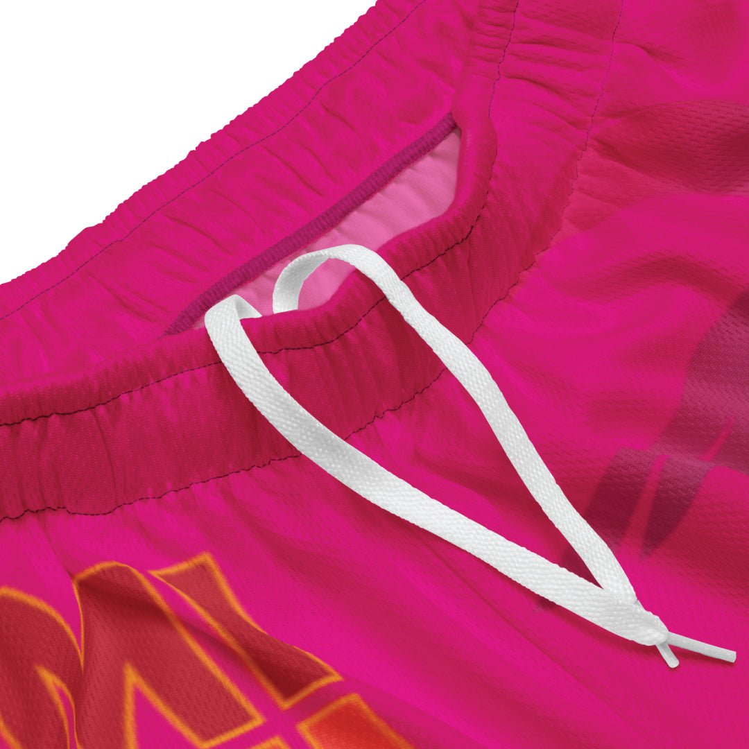 MIAMI FLAMES HEAT MESH SHORTS - Sneaker Tees to match Air Jordan Sneakers