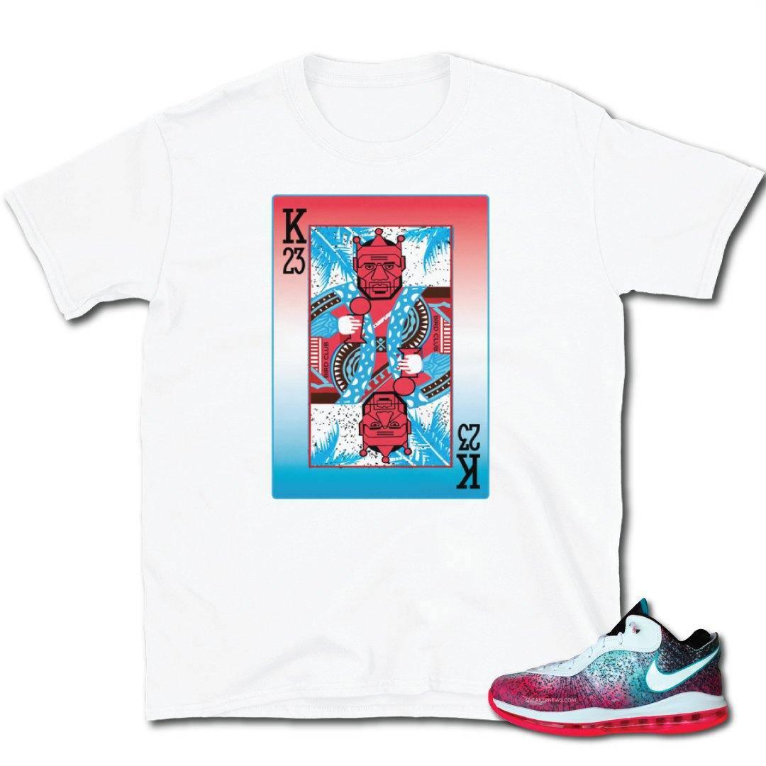 "Miami Nights" Lebron 8 Shirt - Sneaker Tees to match Air Jordan Sneakers