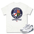 Retro 3 Midnight Navy Lo Key Shirt - Sneaker Tees to match Air Jordan Sneakers