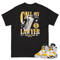 Retro 6 Yellow Ochre Shirt - Sneaker Tees to match Air Jordan Sneakers