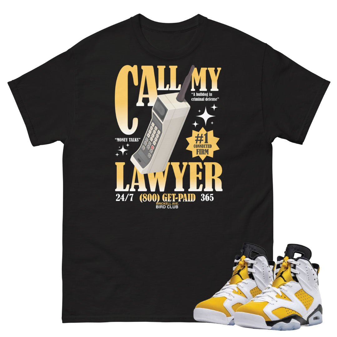 Retro 6 Yellow Ochre Shirt - Sneaker Tees to match Air Jordan Sneakers