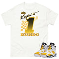 Retro 6 Yellow Ochre "Keep it 100" Shirt - Sneaker Tees to match Air Jordan Sneakers