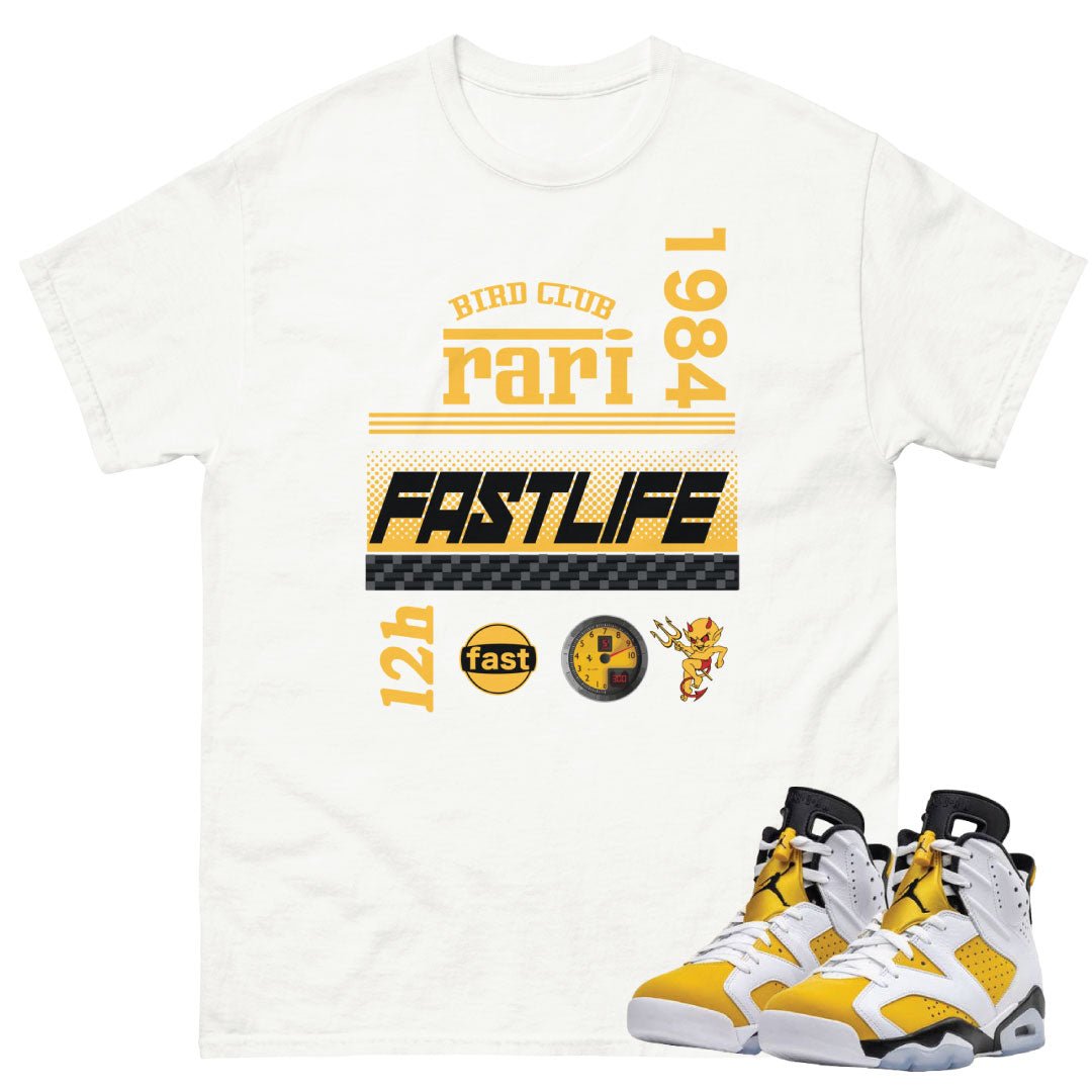 Retro 6 Yellow Ochre "Rari" Shirt - Sneaker Tees to match Air Jordan Sneakers
