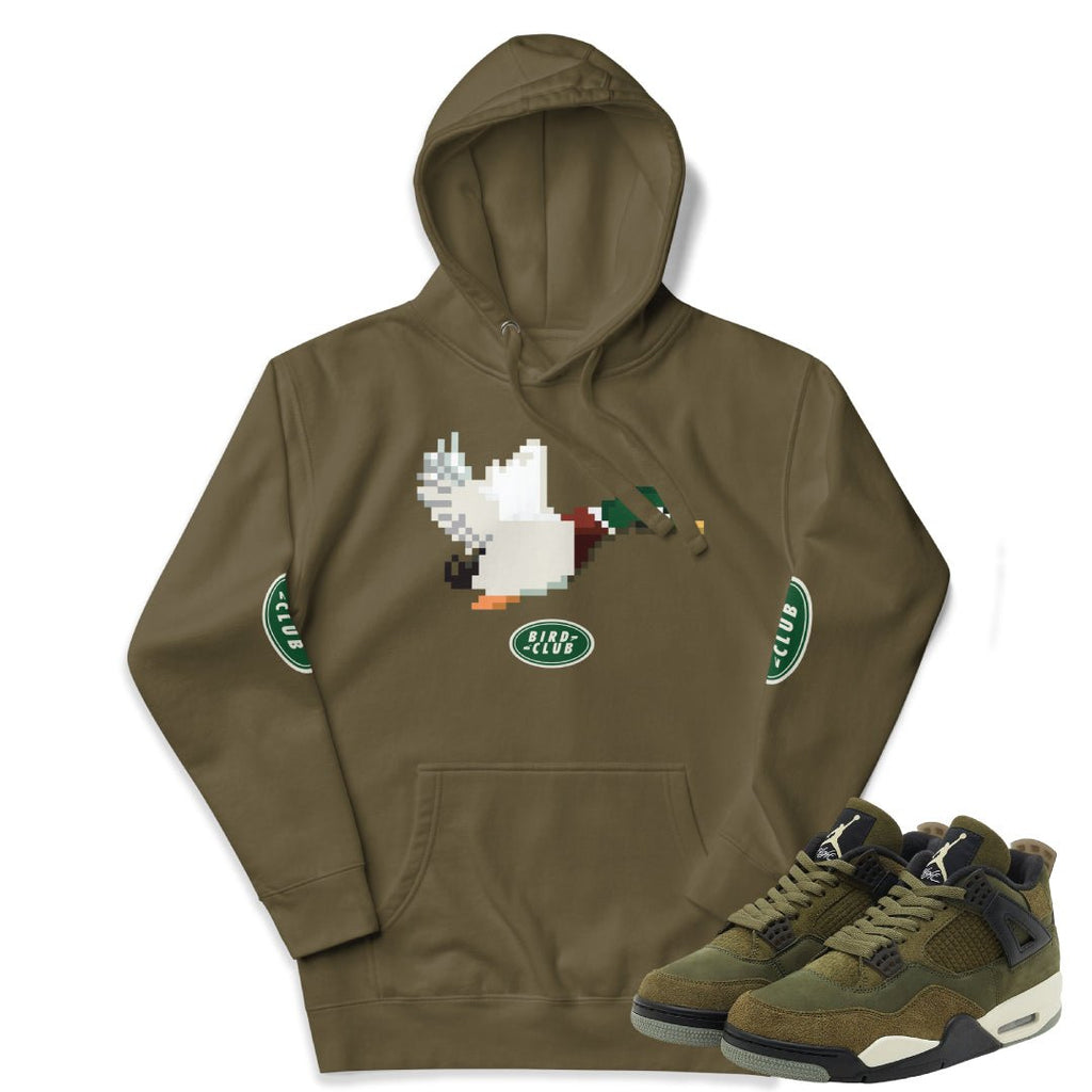 RETRO 4 CRAFT DUCK HOODIE - Sneaker Tees to match Air Jordan Sneakers