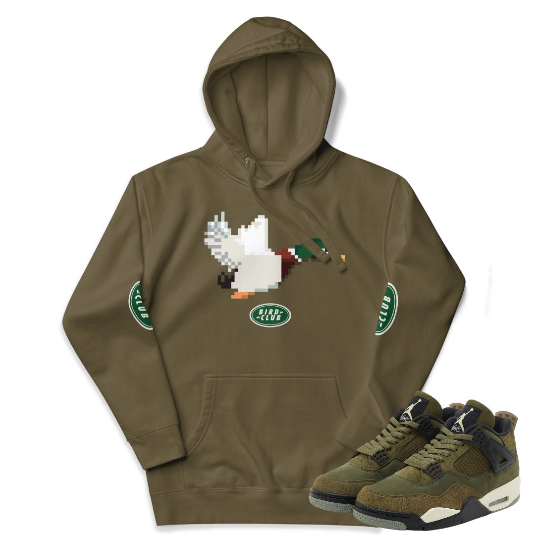 RETRO 4 CRAFT DUCK HOODIE - Sneaker Tees to match Air Jordan Sneakers