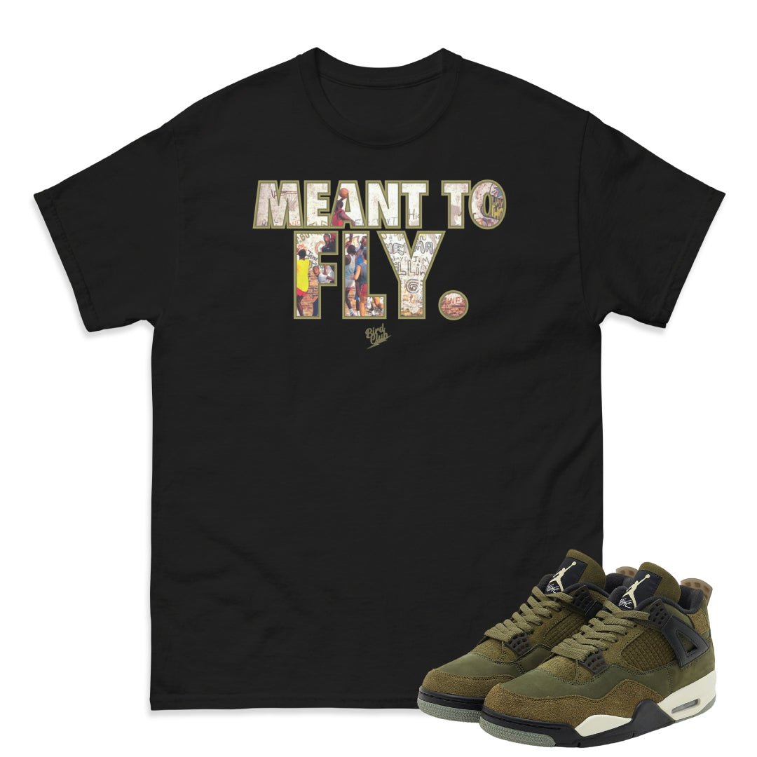 RETRO 4 CRAFT "MEDIUM OLIVE" SHIRT - Sneaker Tees to match Air Jordan Sneakers