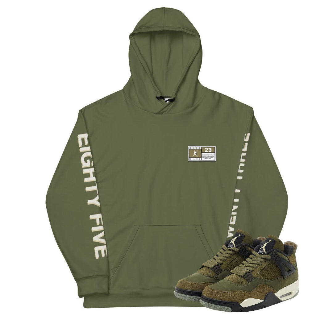 RETRO 4 CRAFT "WORLDWIDE" HOODIE - Sneaker Tees to match Air Jordan Sneakers