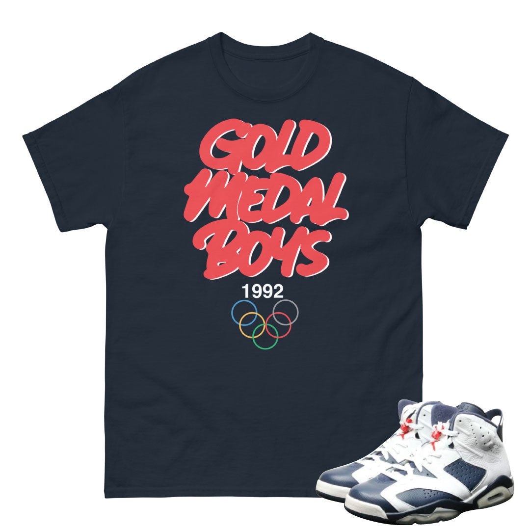 Retro 6 Olympic Gold Medal Boys Shirt