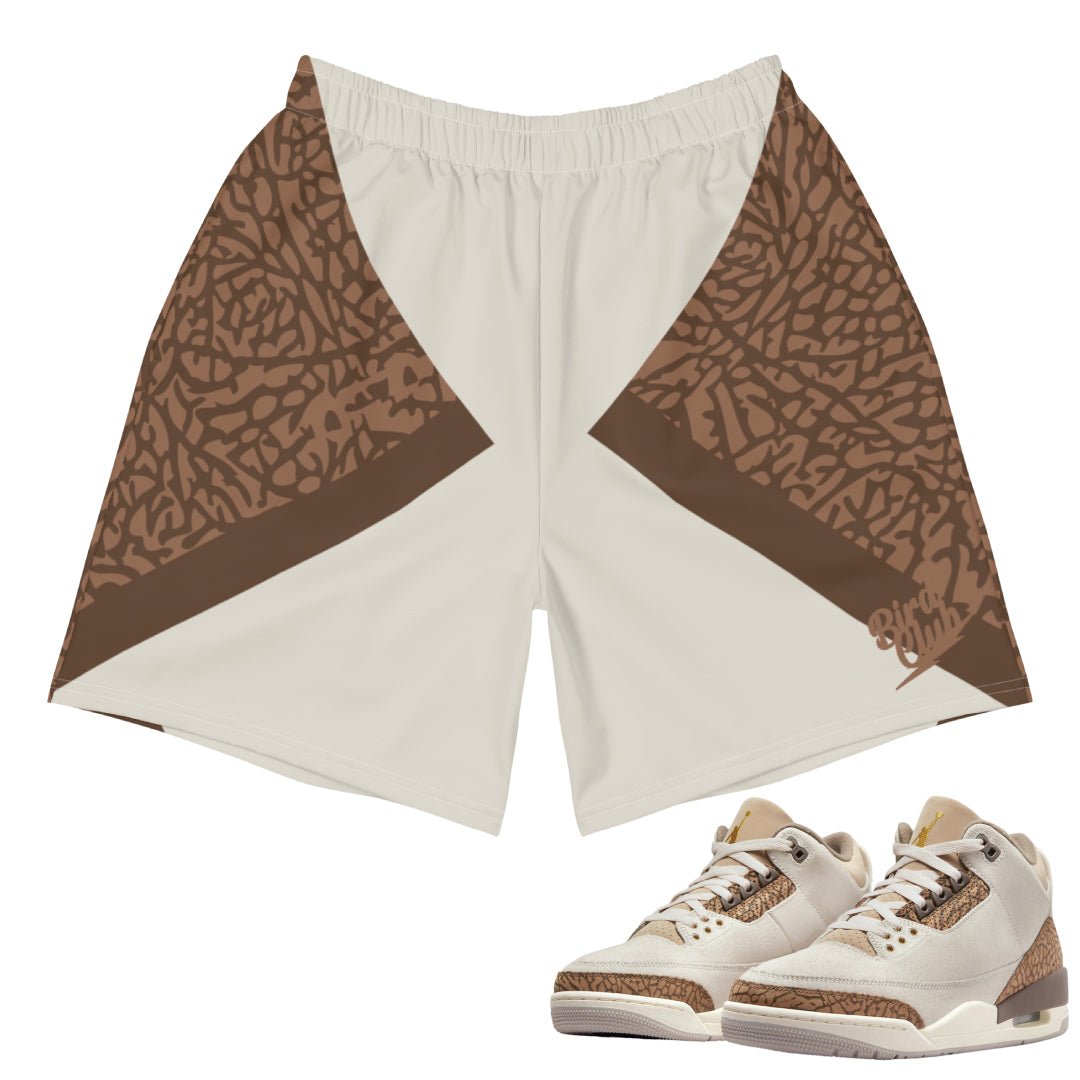 Retro 3 "Orewood Palomino" Athletic Shorts - Sneaker Tees to match Air Jordan Sneakers