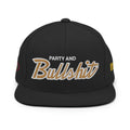 RETRO 4 OLIVE "PARTY & BULLSH*T" SNAPBACK HAT - Sneaker Tees to match Air Jordan Sneakers