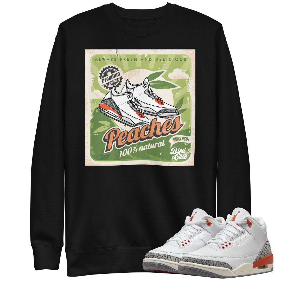Retro 3 "Georgia Peach" Peaches Sweater
