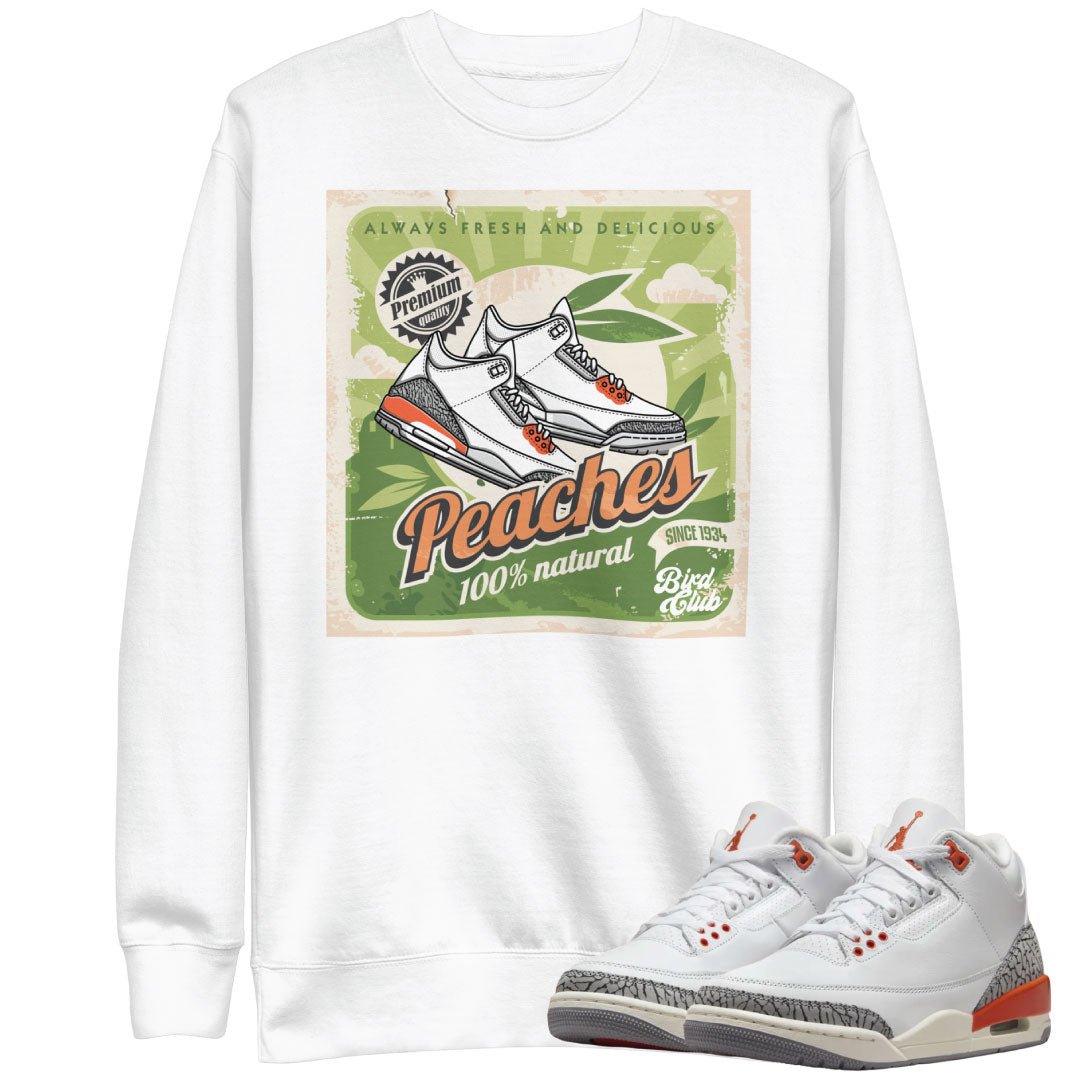Retro 3 "Georgia Peach" Peaches Sweater