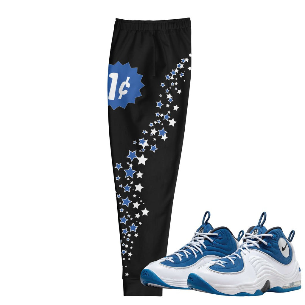 Air Penny 2 Atlantic Blue Joggers - Sneaker Tees to match Air Jordan Sneakers