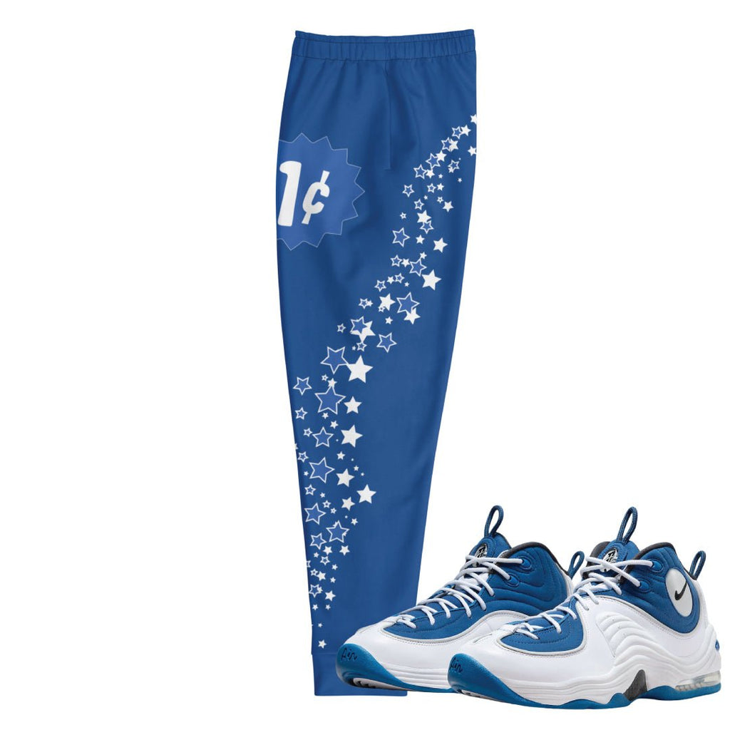 Air Penny 2 Atlantic Blue Joggers - Sneaker Tees to match Air Jordan Sneakers