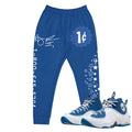 Air Penny 2 Atlantic Blue Joggers - Sneaker Tees to match Air Jordan Sneakers