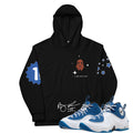 Air Penny 2 Atlantic Blue Lil Penny Logo Hoodie - Sneaker Tees to match Air Jordan Sneakers