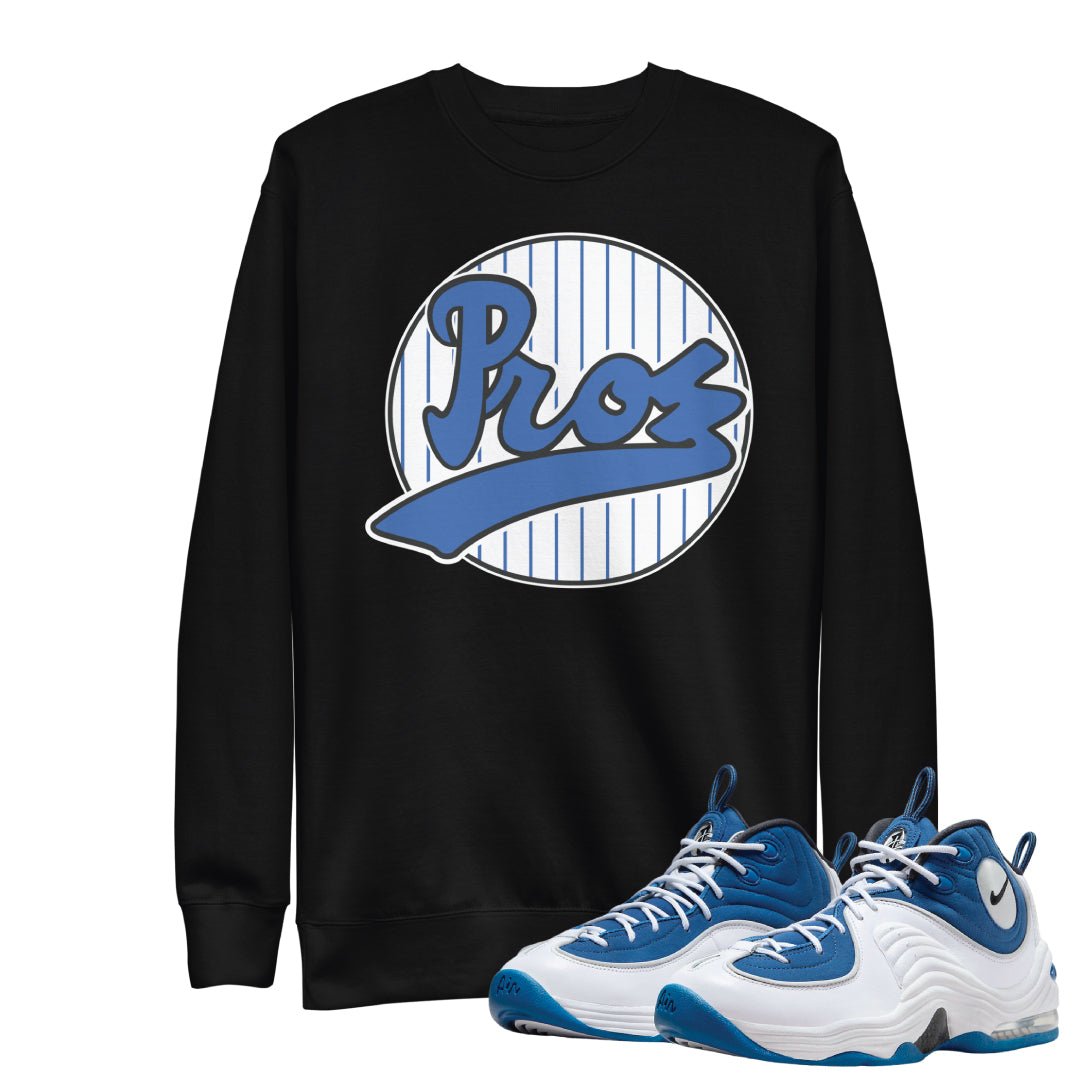 Air Penny 2 Atlantic Blue "Pros" Sweatshirt - Sneaker Tees to match Air Jordan Sneakers