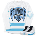 Retro 9 Powder Blue Hockey Jersey