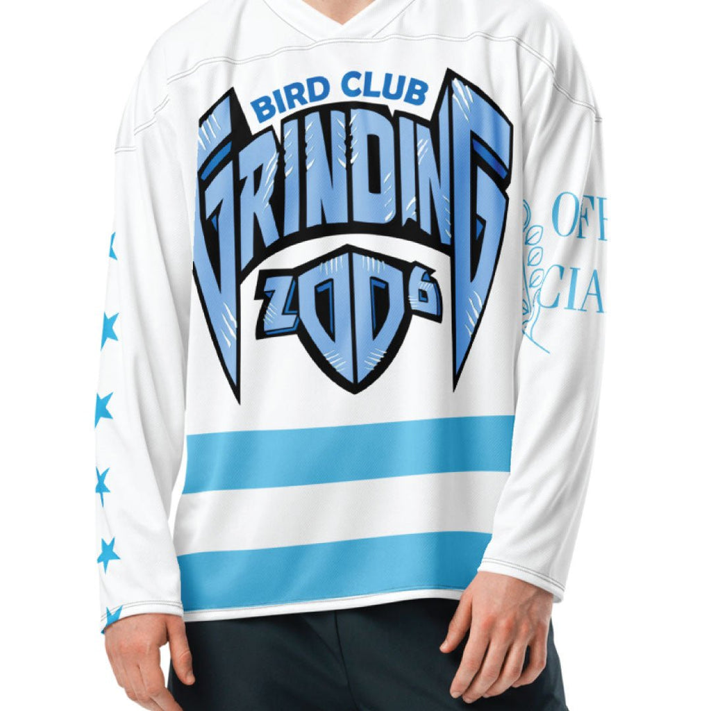 Retro 9 Powder Blue Hockey Jersey