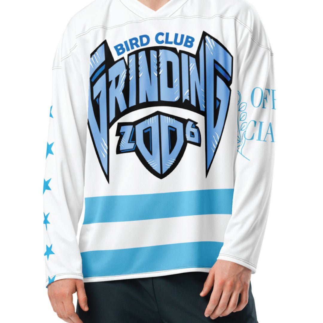 Retro 9 Powder Blue Hockey Jersey