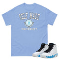 Retro 9 Powder Blue "Self Made" Shirt - Sneaker Tees to match Air Jordan Sneakers