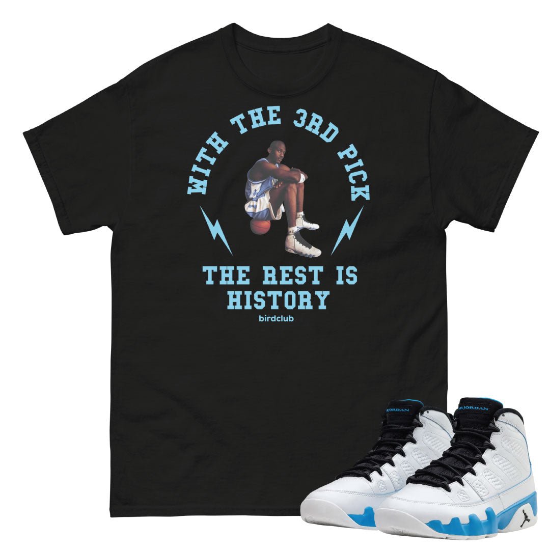 Retro 9 Powder Blue "3rd Pick" Shirt