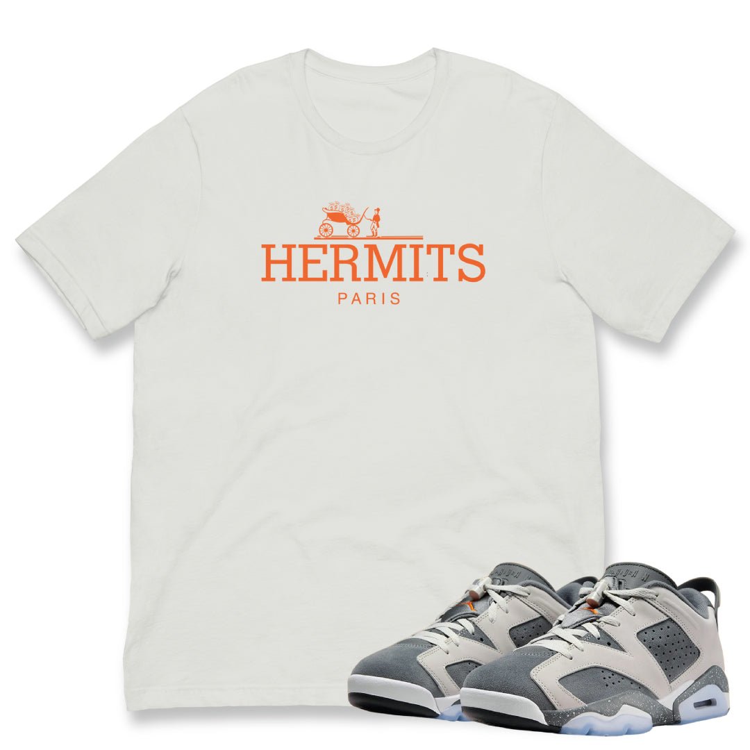 Retro 6 PSG Cement Grey Loner Hermits shirt - Sneaker Tees to match Air Jordan Sneakers