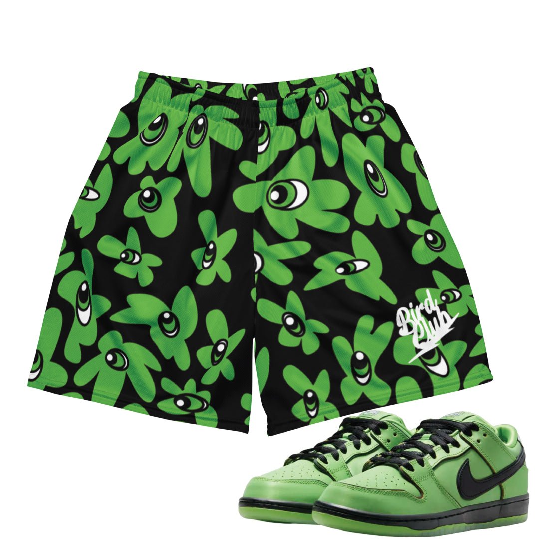 Power Puff Flower Buttercup Mesh Shorts - Sneaker Tees to match Air Jordan Sneakers