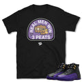 RETRO 12 FIELD PURPLE "Real Men" SHIRT - Sneaker Tees to match Air Jordan Sneakers