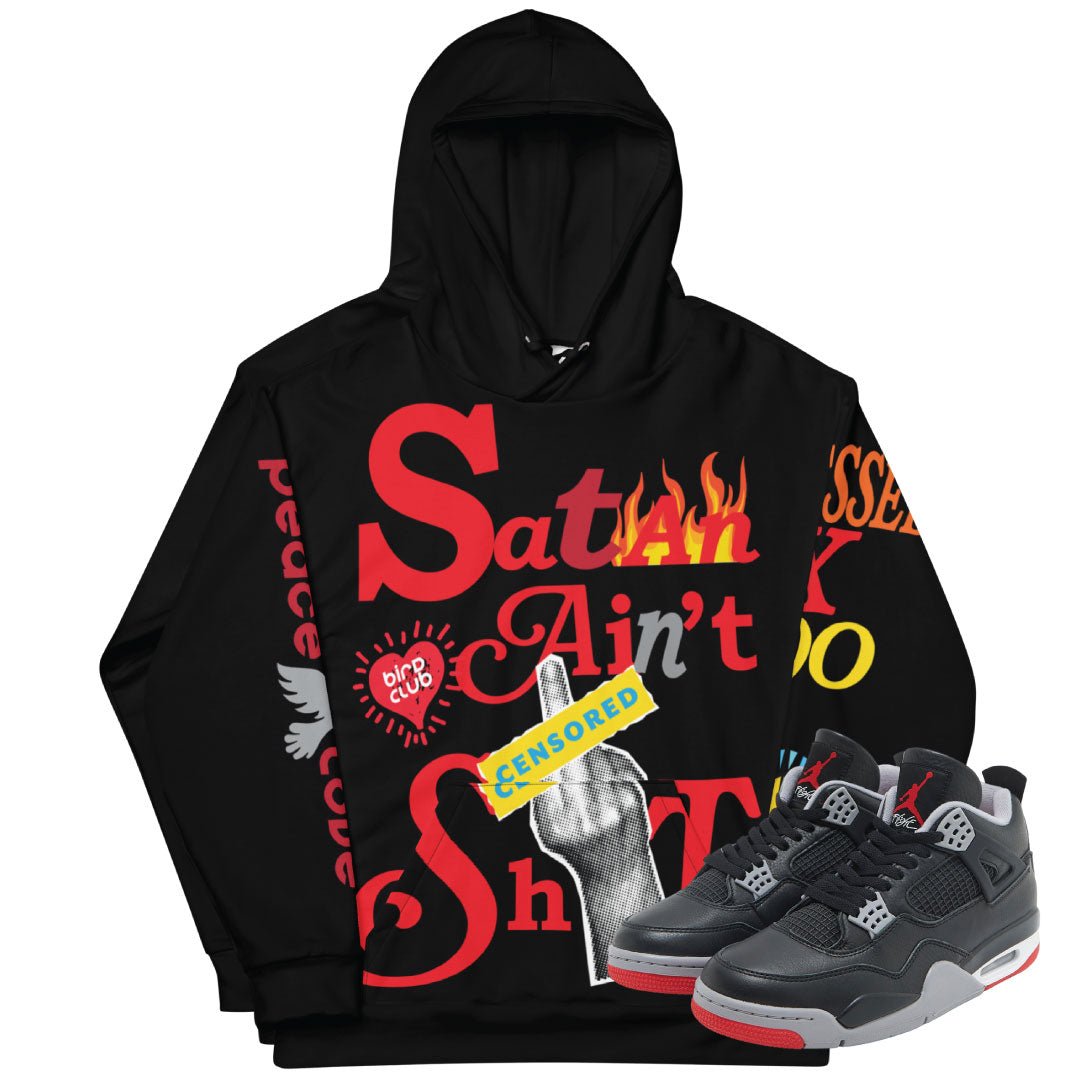 Retro 4 Bred Reimagined "SAS" Sweater - Sneaker Tees to match Air Jordan Sneakers