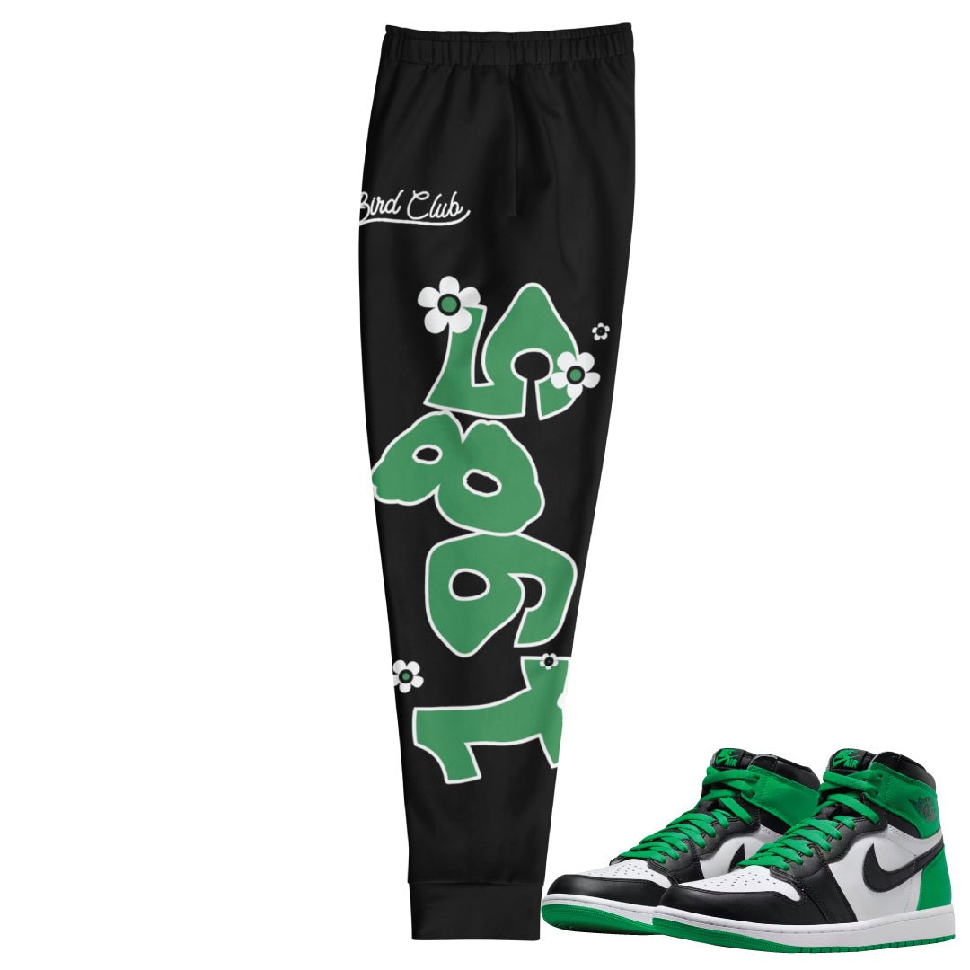 Retro 1 Lucky Green 1985 Joggers - Sneaker Tees to match Air Jordan Sneakers