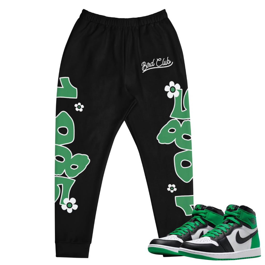 Retro 1 Lucky Green 1985 Joggers - Sneaker Tees to match Air Jordan Sneakers